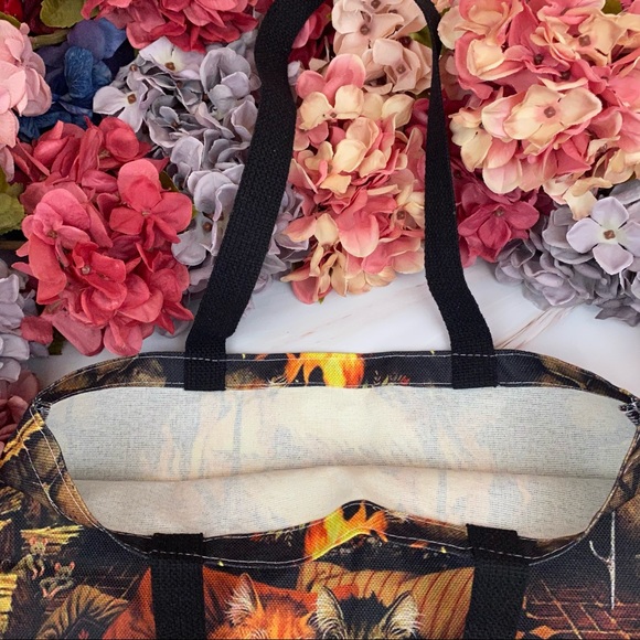 Eco-Friendly Sleeping Tabby Cats in Love Folding Tote Bag - Picture 9 of 12